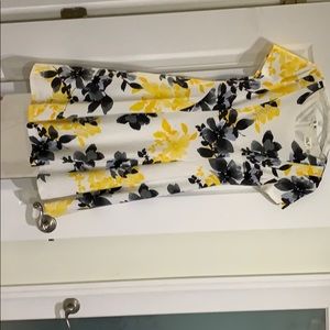 Floral A cut dress. Very flattering and elegant.